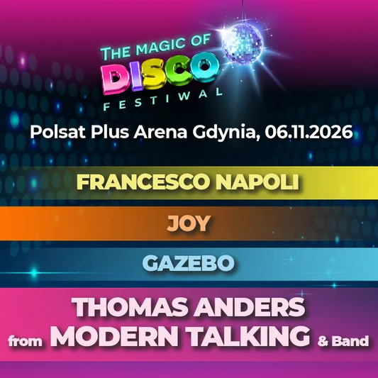 Magic of Disco: Francesco Napoli, Joy, Gazebo i Thomas Anders from Modern Talking.
